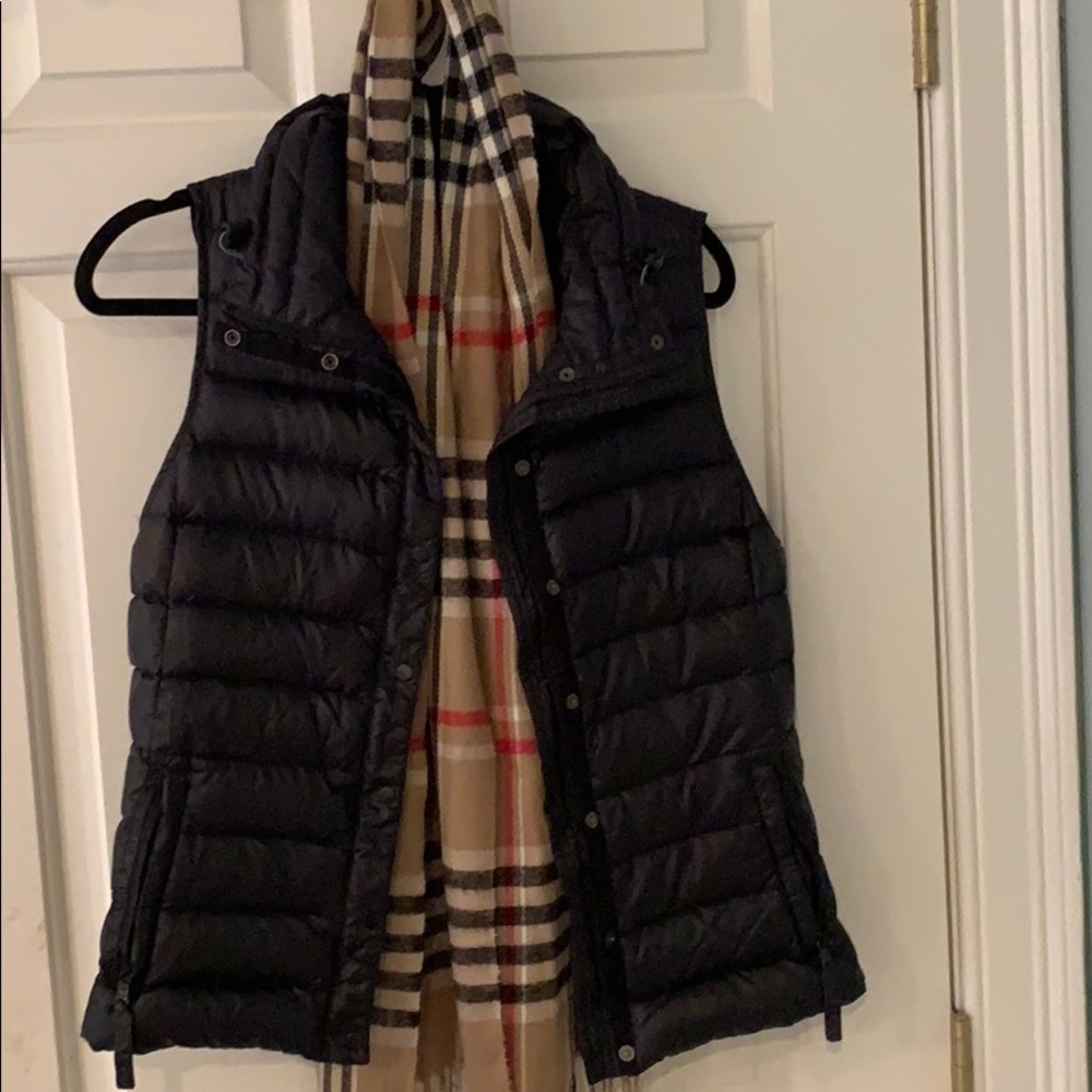 Perfect Condition Black Vest With Scarf